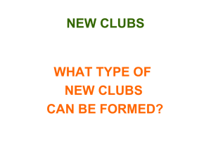 Types of New Clubs - Lions Clubs Australia