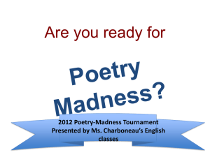 Poetry Madness? - english7ramsey