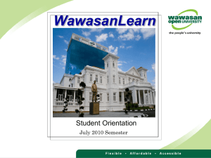 Accessing WawasanLearn