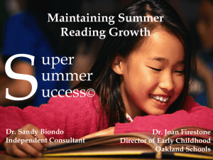 22 Oakland Schools Super Summer Success PowerPoint Presentation