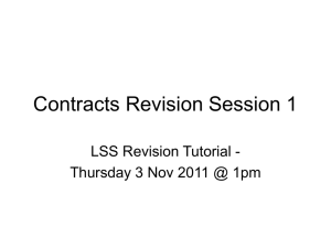 Contracts Revision Session 1