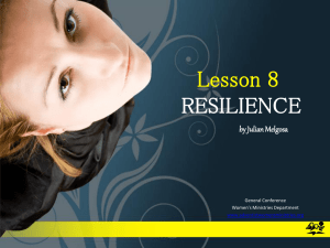 Lesson 8 - Resilience
