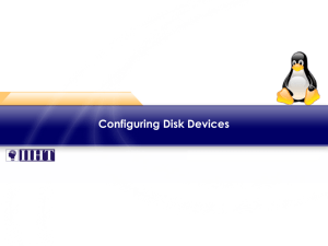 Configuring Disk Devices