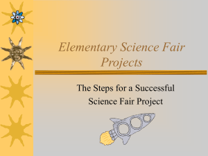 Elementary Science Fair Projects