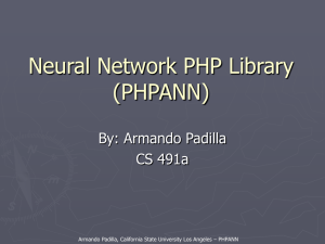 Neural Network PHP Library (PHPANN)