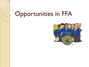 Opportunities in FFA - Agriculture with Mrs. Skien