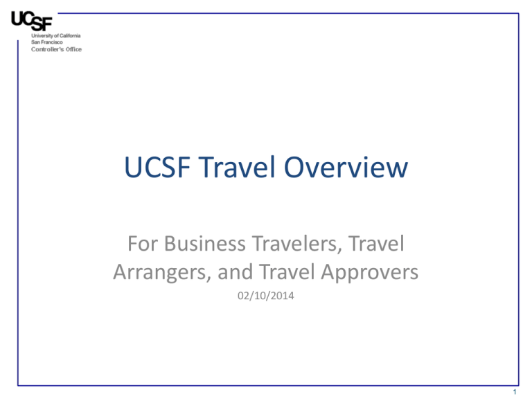ucsf travel made easy