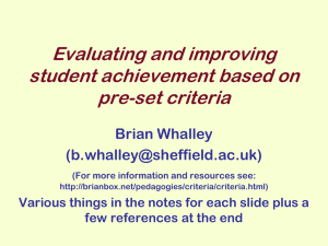 feedback - University of Sheffield