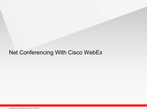 Cisco WebEx Meeting Center