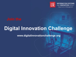Digital Innovation Challenge www.digitalinnovationchallenge.org