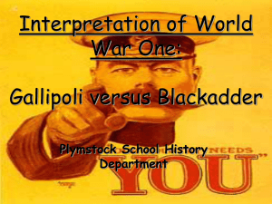 Interpretation of World War One