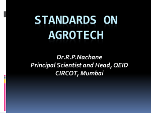 Standards on Agrotech