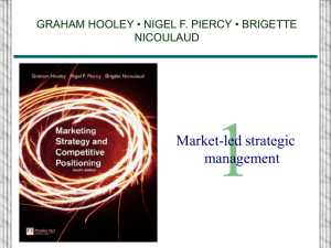 CHAPTER 1: Market-led strategic management