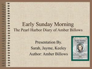 Early Sunday Morning The Pearl Harbor Diary of Amber