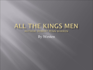 All The Kings Men Author: Robert Penn Warren