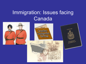 Immigration: Issues facing Canada