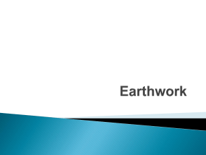 Earthwork Specifications Updates