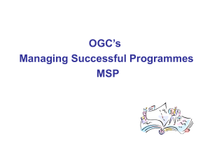 Managing Successful programmes