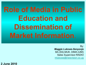 Role of Media in Public Education and