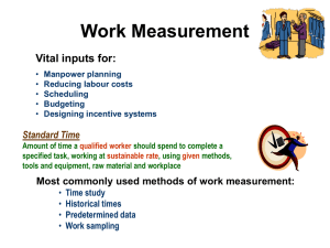 Work Measurement