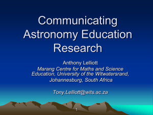 lelliott_100315 - Communicating Astronomy With The Public