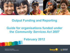 NGO Outout Funding Presentation