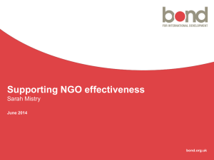 Supporting NGO Effectivness - Global Partnership for Social