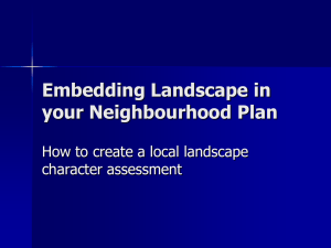 Embedding Landscape in your Neighbourhood Plan