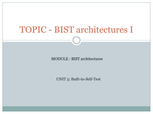 BIST architectures