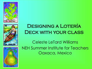 Designing a Lotería Deck with your class
