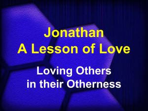 Jonathan – A Lesson of Love