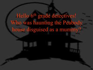 The Haunted House Mystery Unit