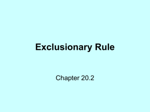 Exclusionary Rule