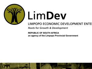 Presentation on SMME funding LIMDEV