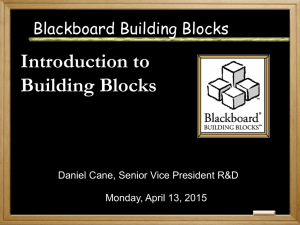 Introduction to Building Blocks