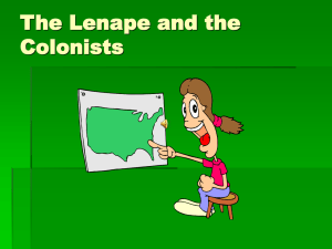 Lenape and Colonists