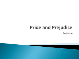 Pride and Prejudice – revision session May 2014