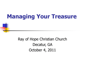Managing Your Treasure