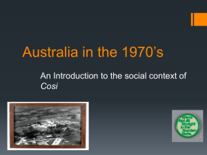 Australia in the 1970`s / COSI