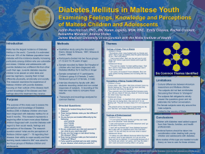 Diabetes Mellitus in Maltese Youth Examining Feelings, Knowledge