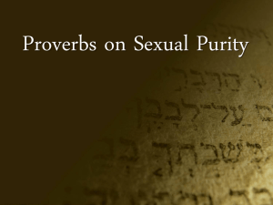 Proverbs on Sexual Purity