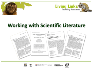 Working with Scientific Literature PPT