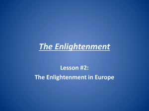 The Enlightenment - Elgin Local Schools