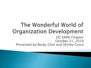 The Wonderful World of Organization Development