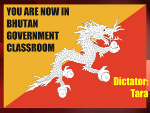 YOU ARE NOW IN BHUTAN GOVERNMENT