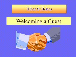 Why Welcome a Guest?