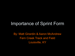 McAndrew-Girardin Importance of Sprint Form