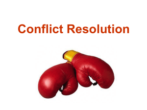 Conflict Resolution - Office of Employee Assistance