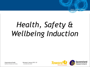 Health, Safety & Wellbeing Induction