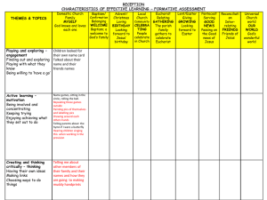 Reception Evidence example